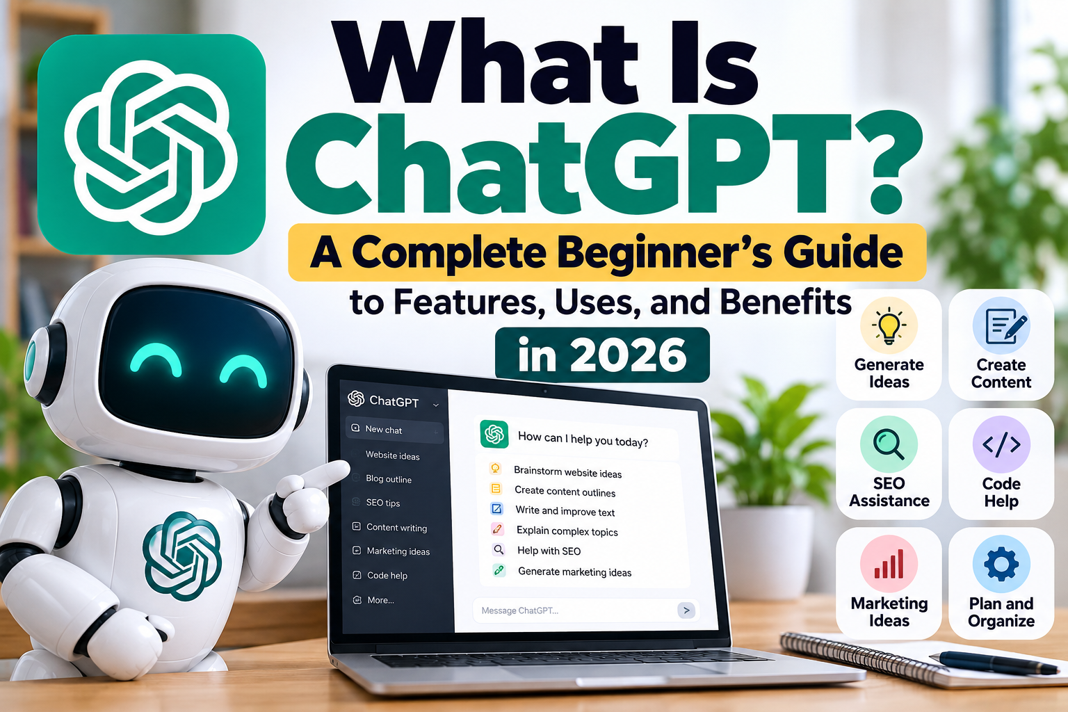 Guide débutant de ChatGPT en 2026