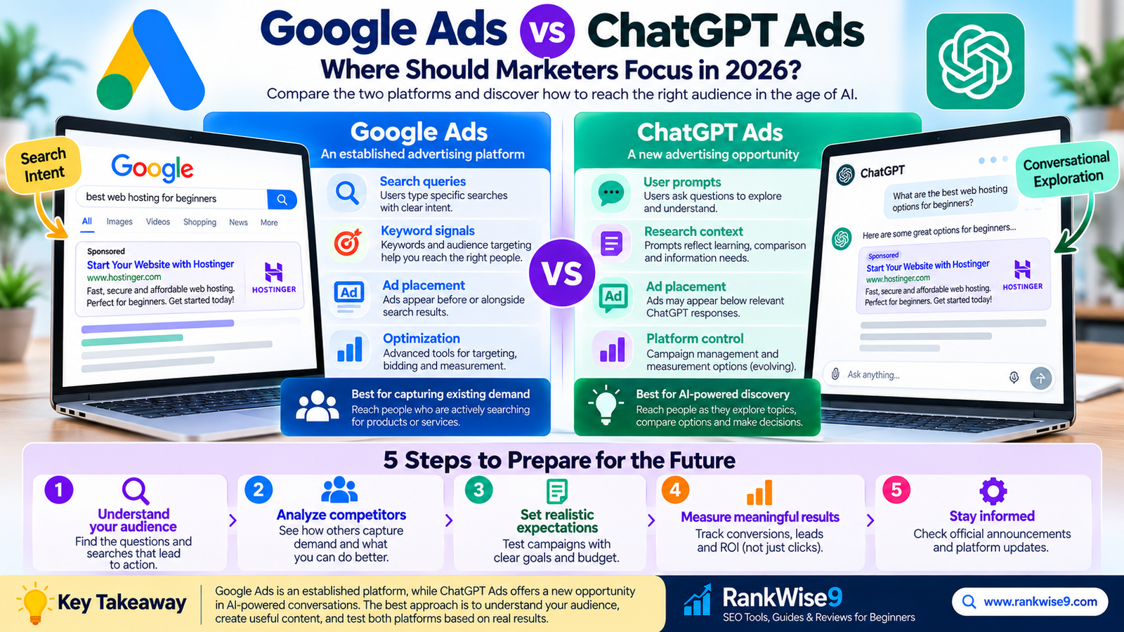 Google Ads vs ChatGPT Ads